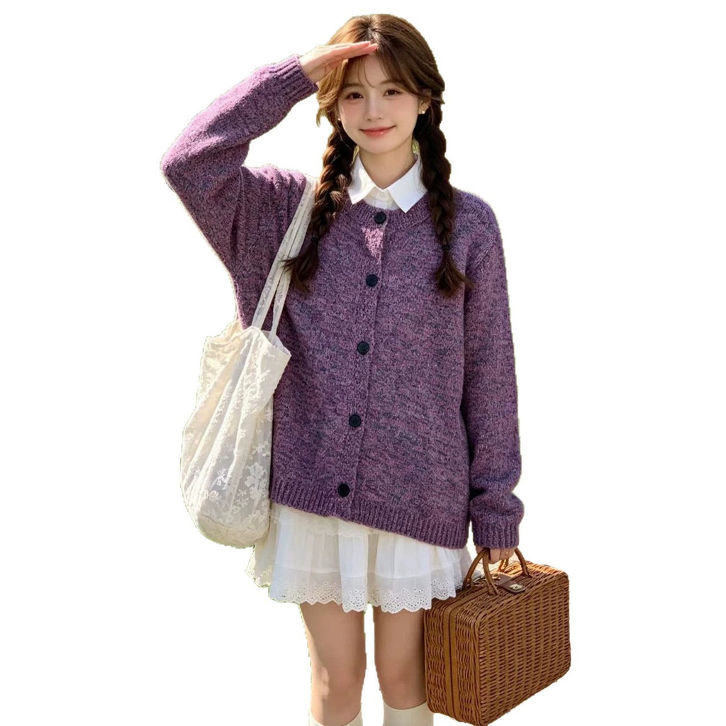 Cardigan tricoté pour femmes pour l'automne de printemps Et l'hiver