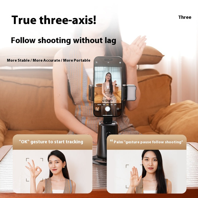 A200 Intelligent Face Tracking Recognition and Camera Head Rotating Desktop Bracket