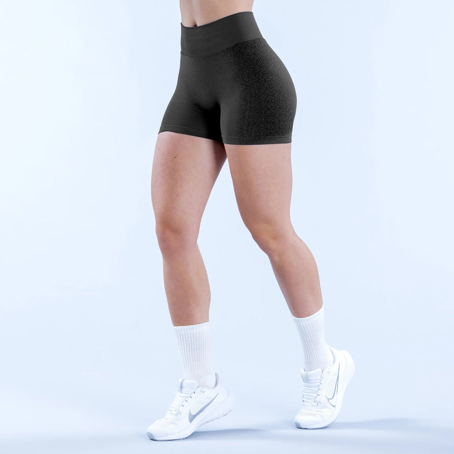 Seamless High Waist Workout Short Hip Lifting Sport Short