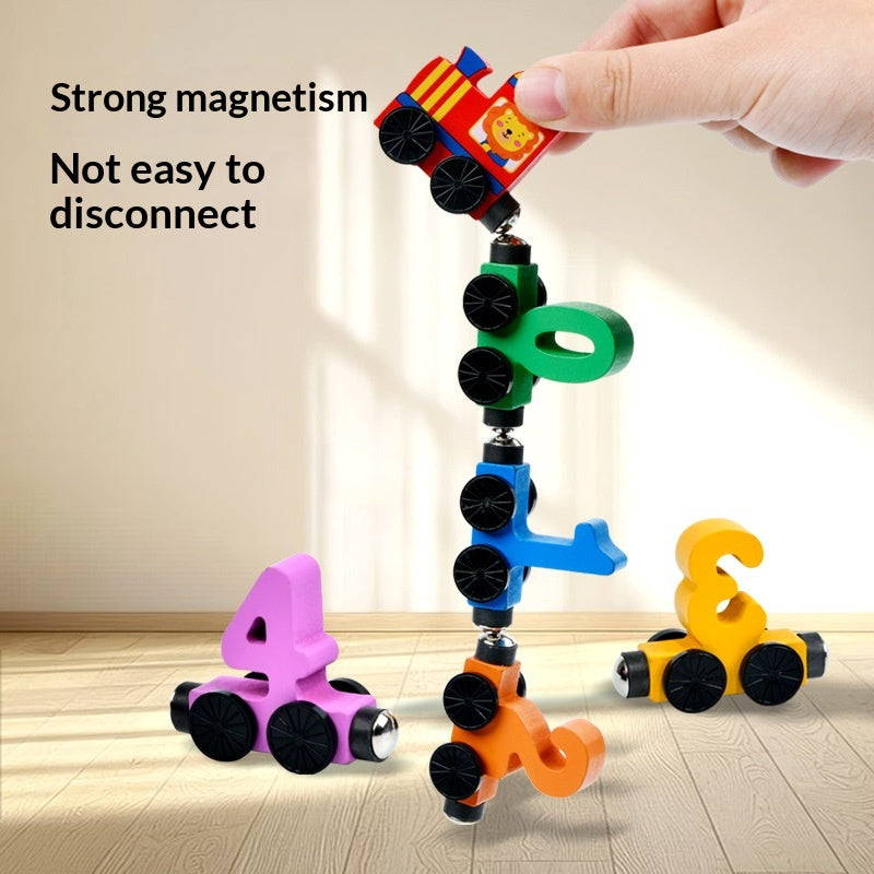 Magnetic Digital Little Train Math Jouet de réflexion sur l'éducation précoce