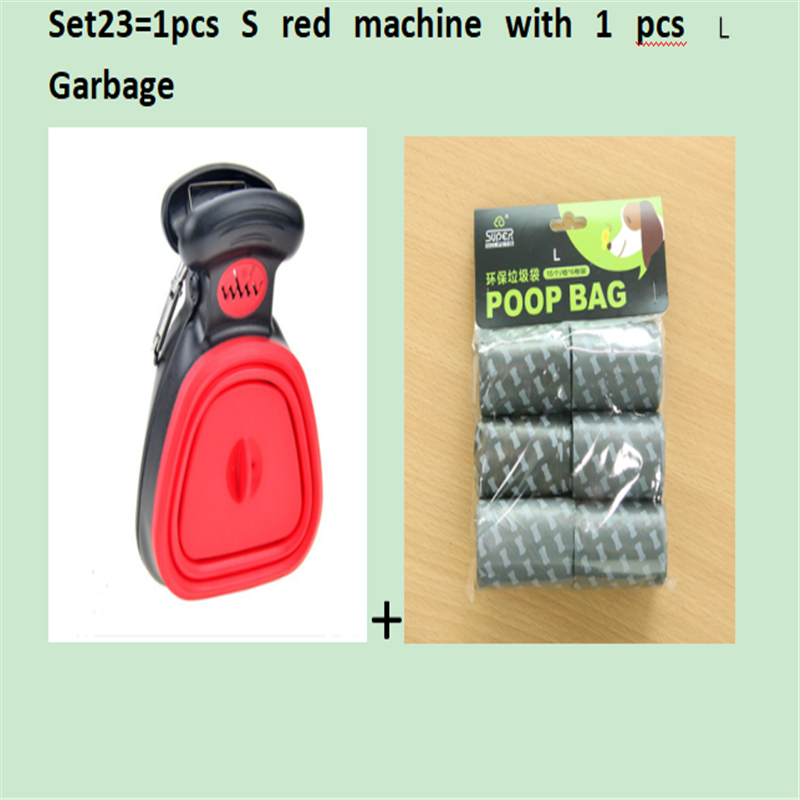 Chien Pet Travel Pooper pliable Scooper avec 1 rouleau de sacs décomposables Poop Scoop Clean Pick