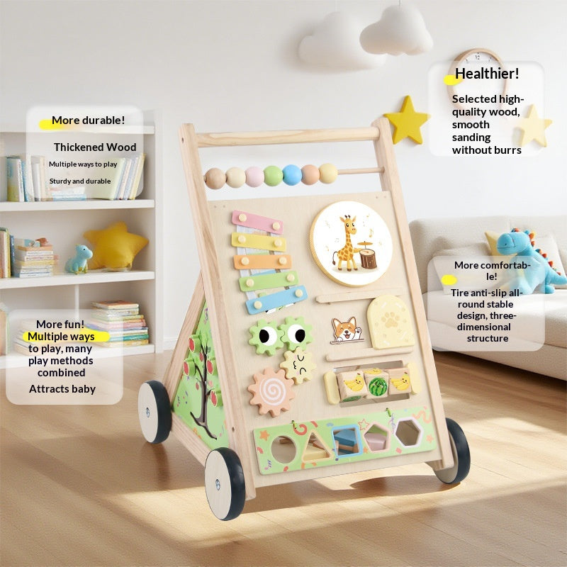 Wooden Toddler Walker Baby Youth Education Jouet éducatif