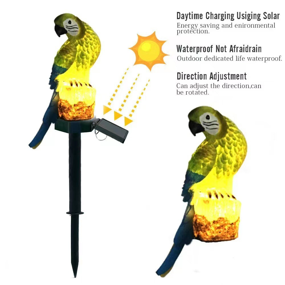 Lampe à gazon pour perroquet à puissance solaire