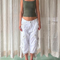 Lavé Vintage Loose-fit Vêtements de travail Pantalons à jambe droite