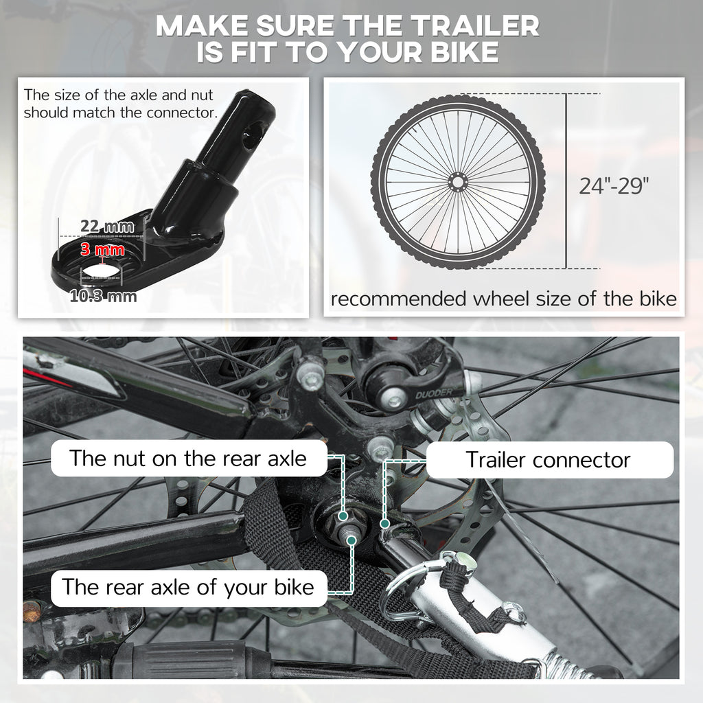 Remorque à vélo pivotante 2-Seat Elite 360 pour enfants Remorque à vélo avec résistant à l'eau W