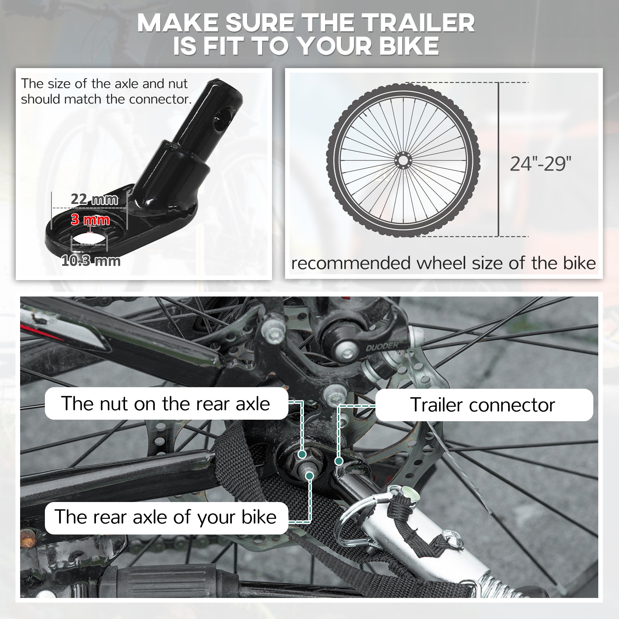 Remorque à vélo pivotante 2-Seat Elite 360 pour enfants Remorque à vélo avec résistant à l'eau W