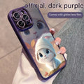 Chapeau Rabbit Glitter Lens Transparent Mobile Phone Protection Shell