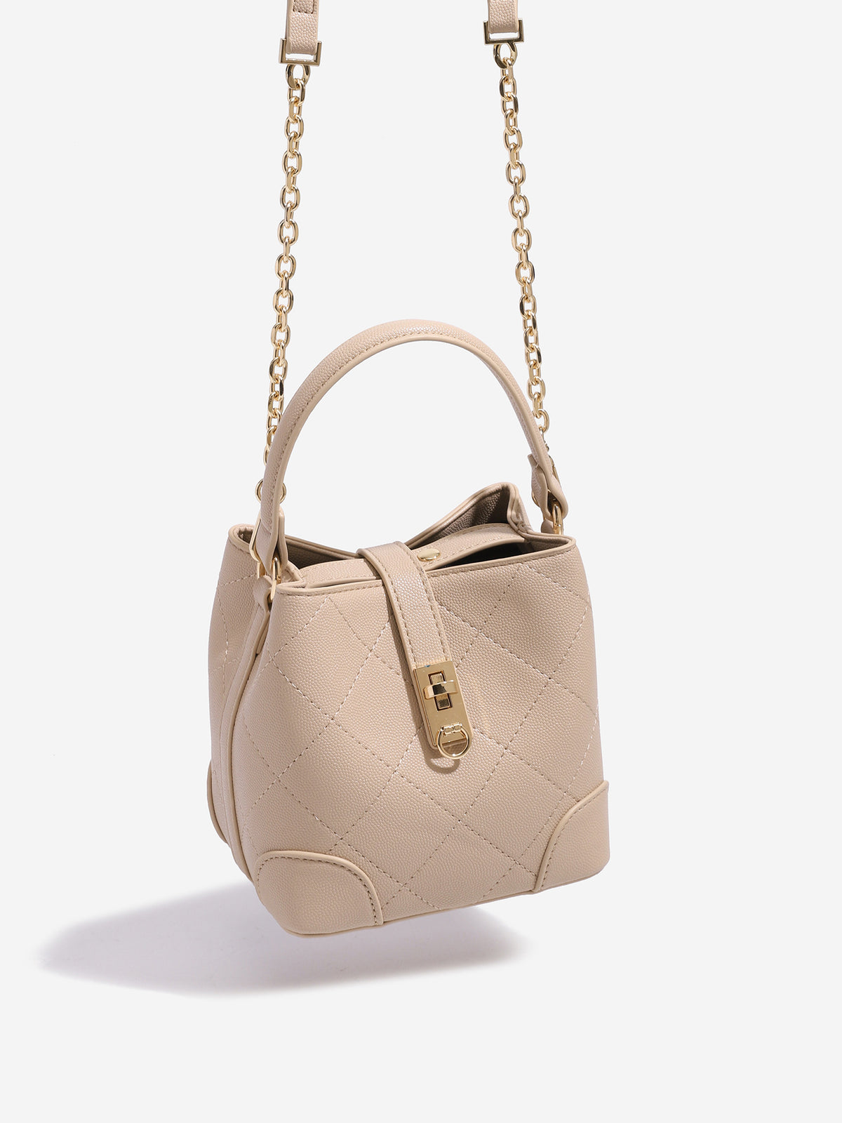 Mini sac à seau en diamant pour femmes