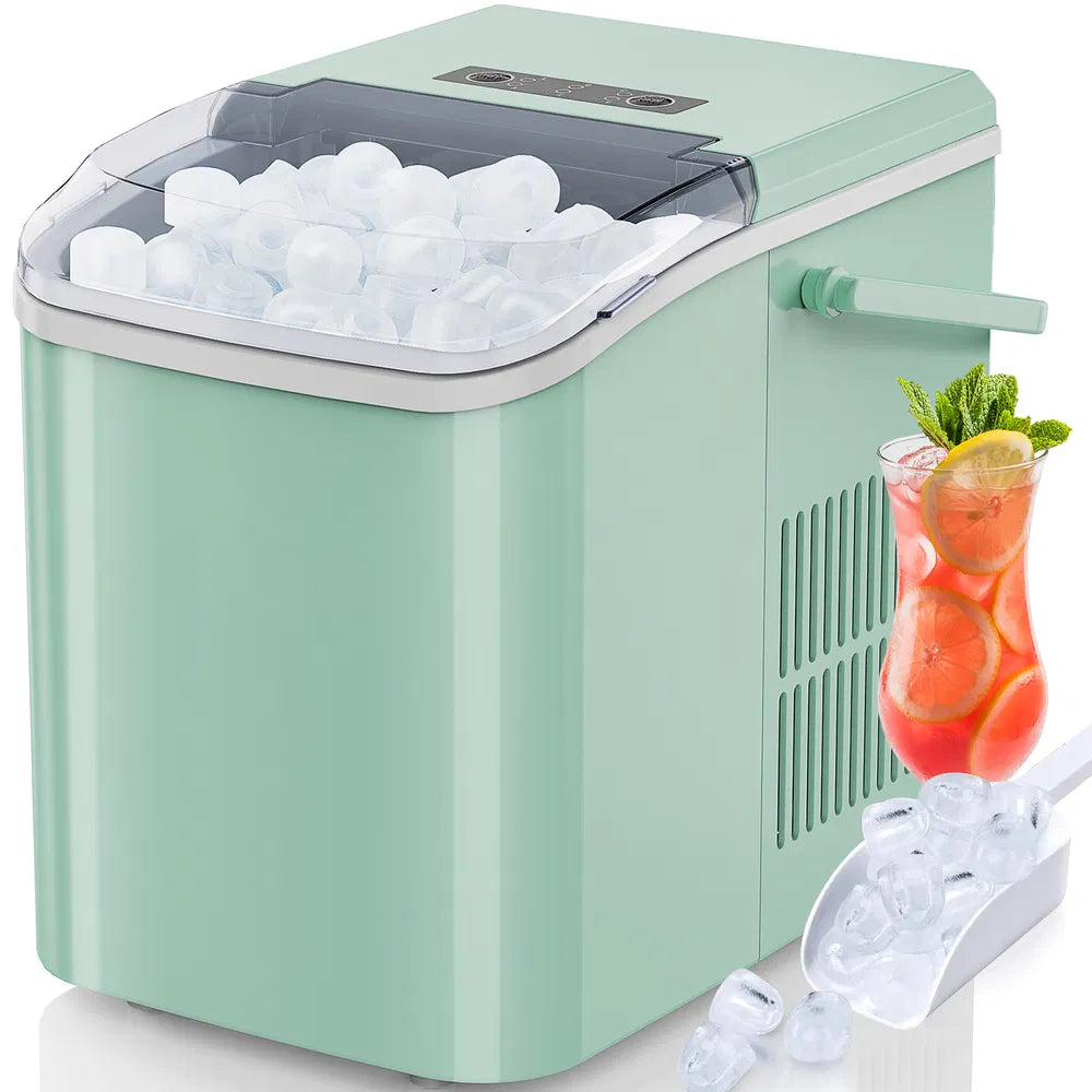 Countertop ice maker with handle
