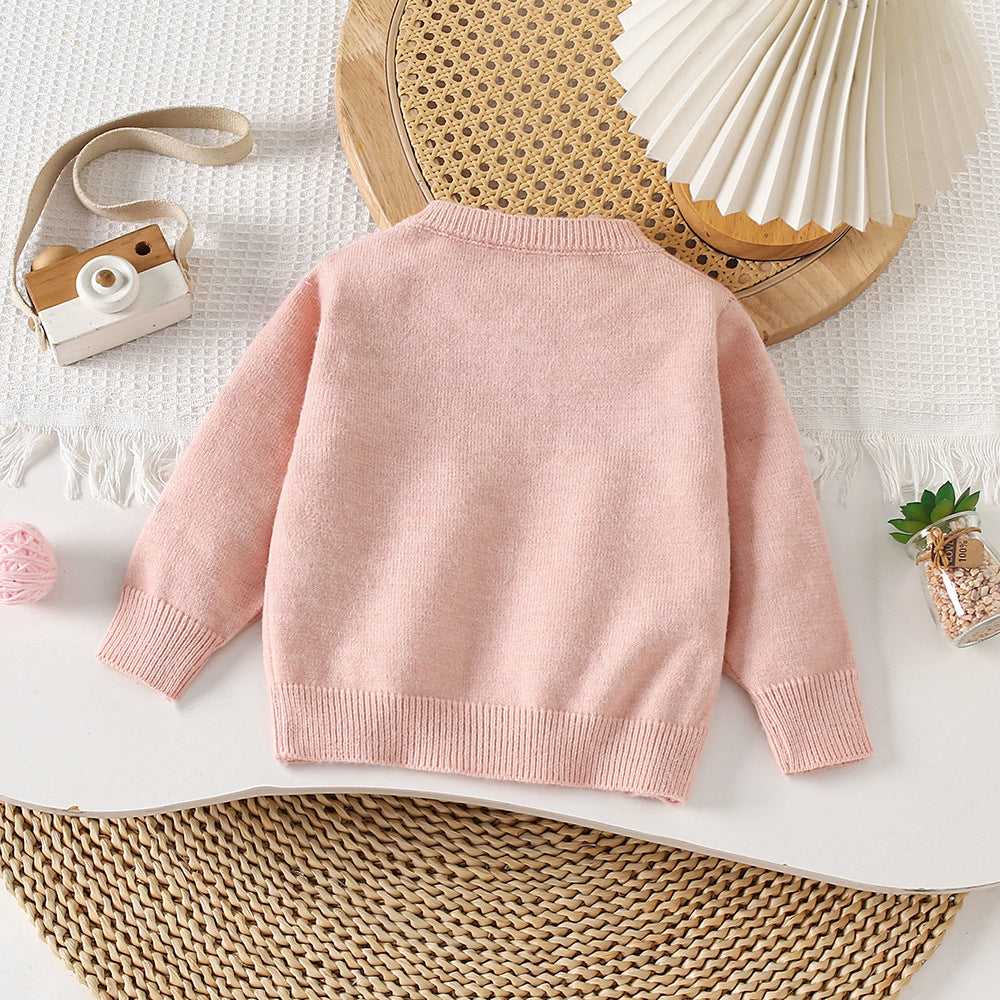 Filles Autumn Knitted Cardigan Sweater Heavy Handcrafted