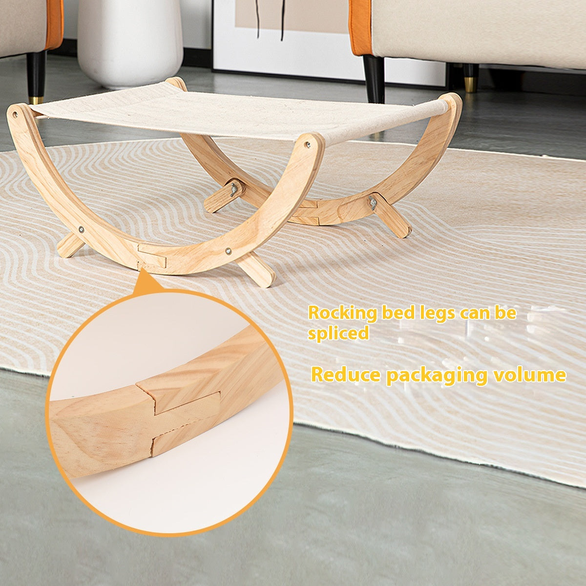 Bois massif Chat Shaker Pet Bed pliable Chat Nest Hammock