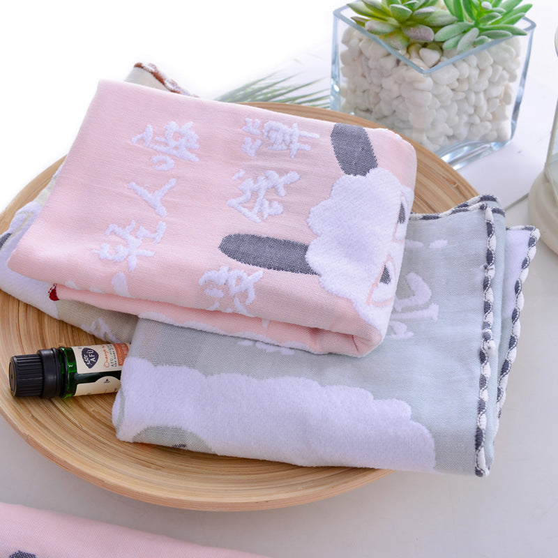 Pure cotton towel for home use, soft and highly absorbent