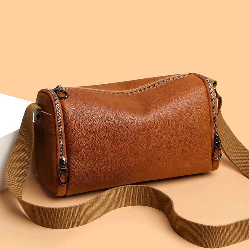 Véritable sac multifonctionnel en cuir de cochette en cuir