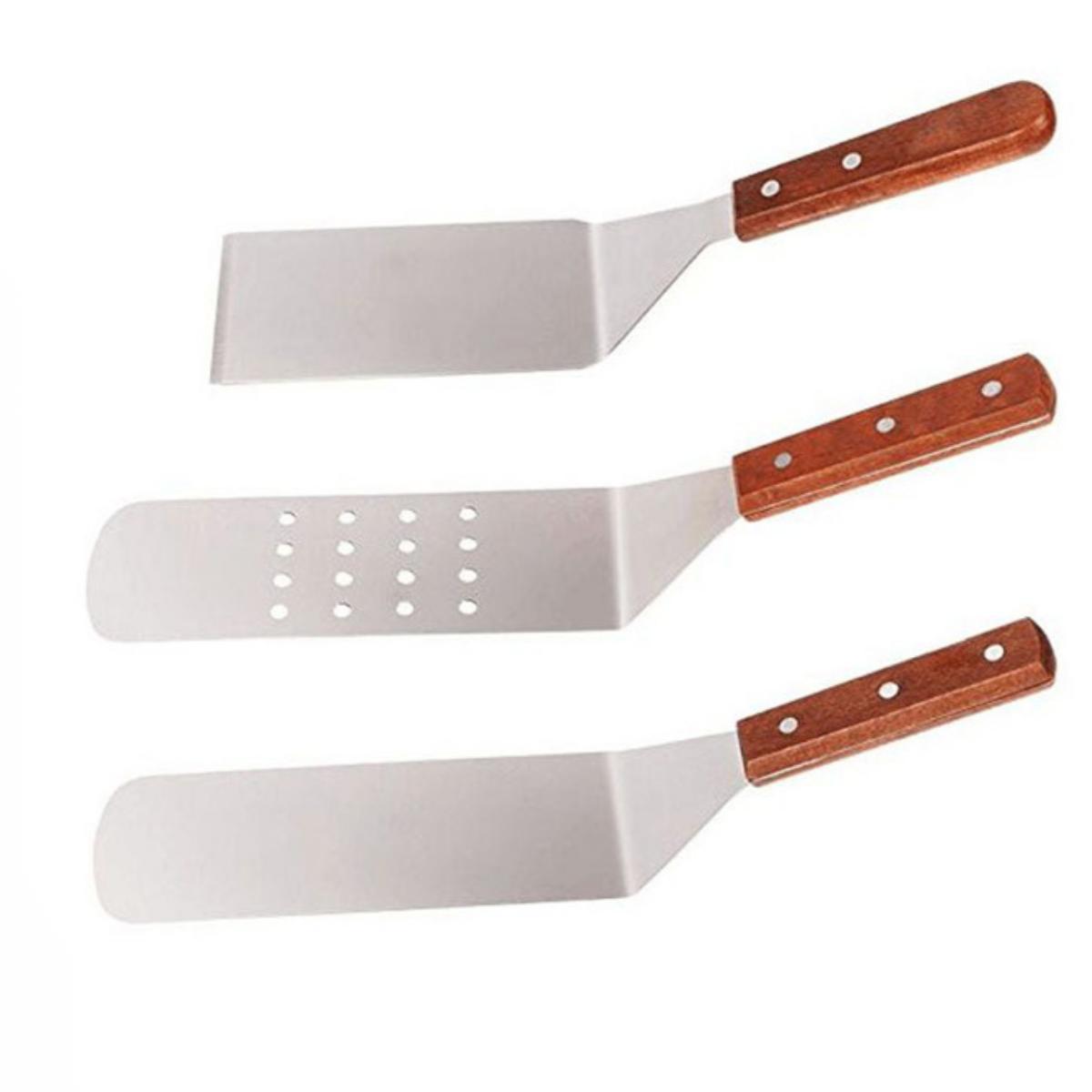 Ensemble de spatules à frire en acier inoxydable