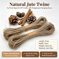 Ficelle de jute naturelle 3 tailles 500mm Bricolage Corde d'artisanat Corde de suspension rustique pour porte de Noël H