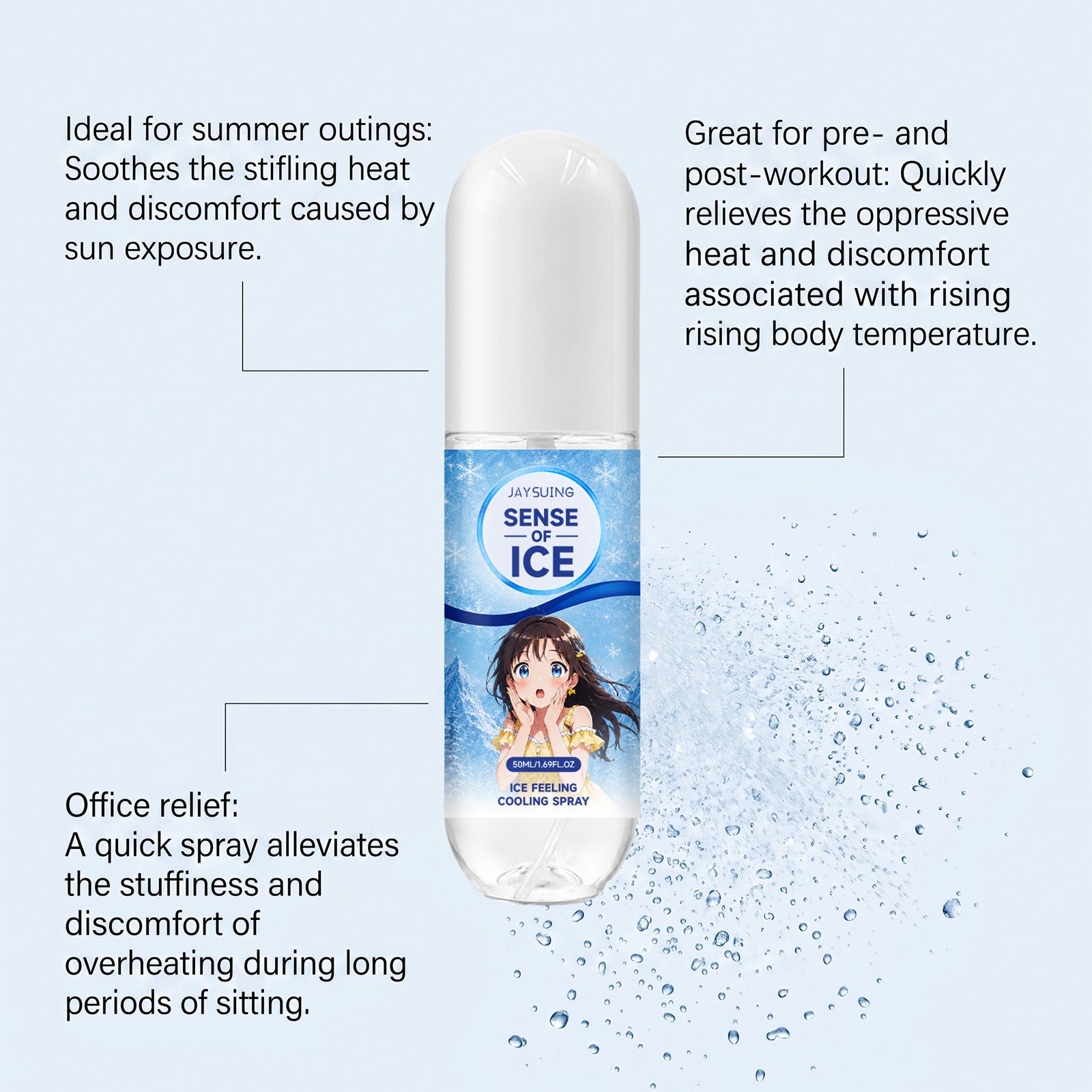 Vaporisateur de refroidissement de la glace