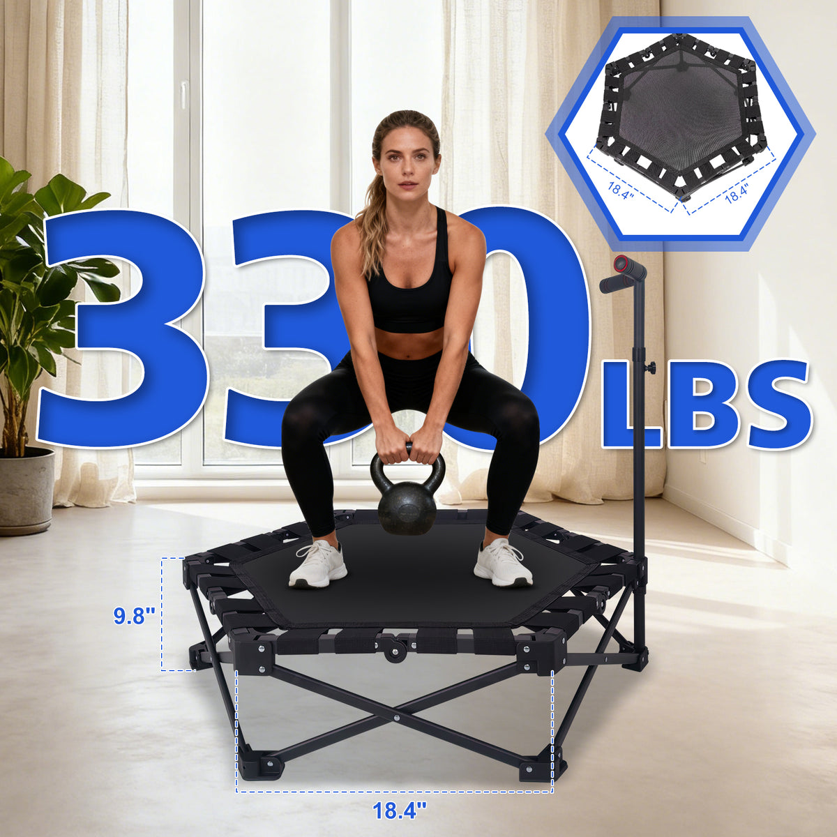 Trampoline mini pliable 42"