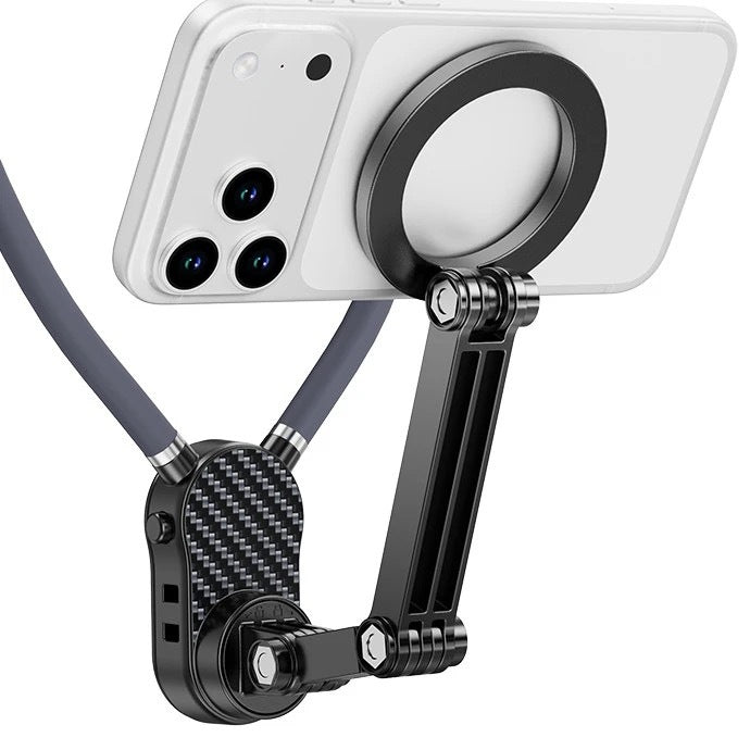 Support de téléphone simple et portable pour monture de collier magnétique