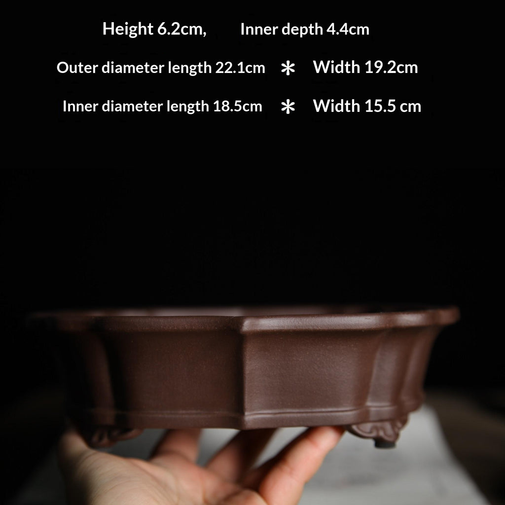 Zisha Ore brute Purple Clay Horse Trough Basin