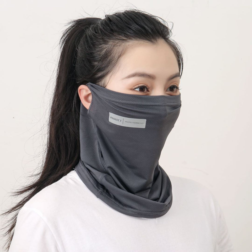 Masque en soie glacée pour la protection solaire et la défense UV