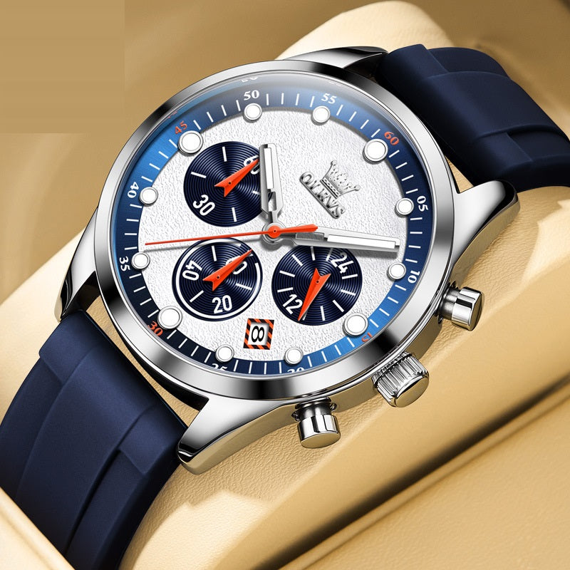 Montre Quartz multifonctionnelle pour homme