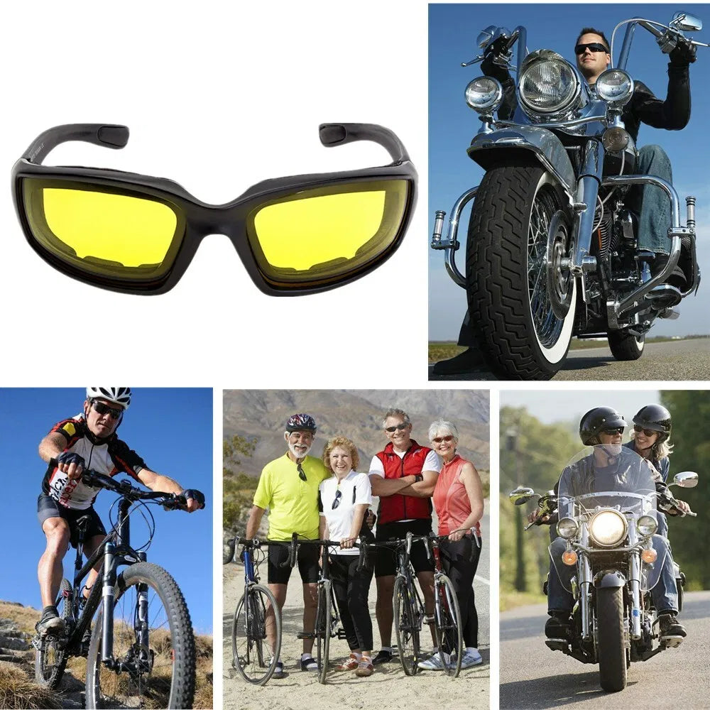 Moto Lunettes de vélo résistant au vent Gants de vélo UV protection résistant à la rembourrage Comfo