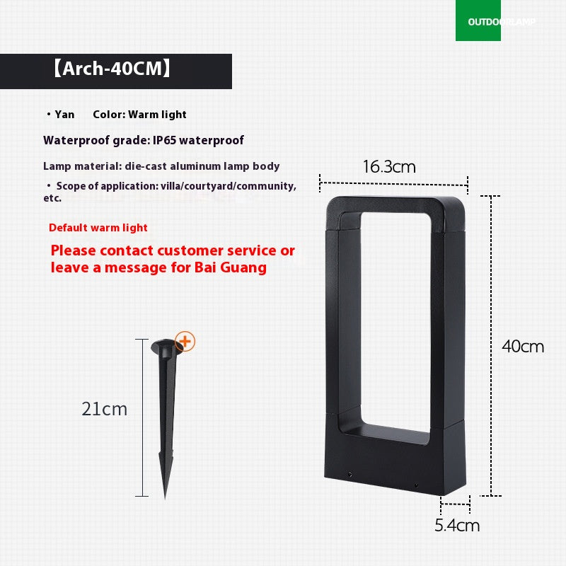 Lampe extérieure de pelouse à LED étanche