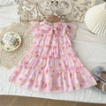 Robe de princesse de fleurs de mousseline