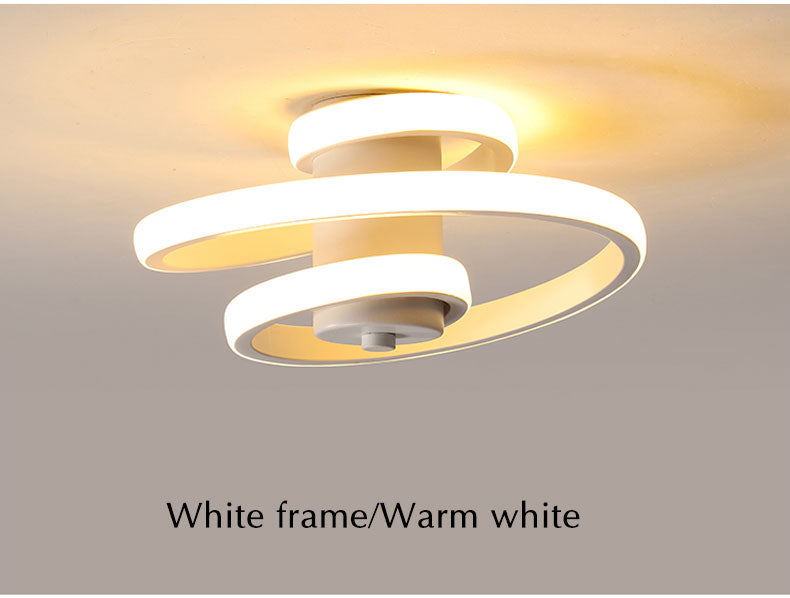 Simple et moderne lumière de plafond led métal