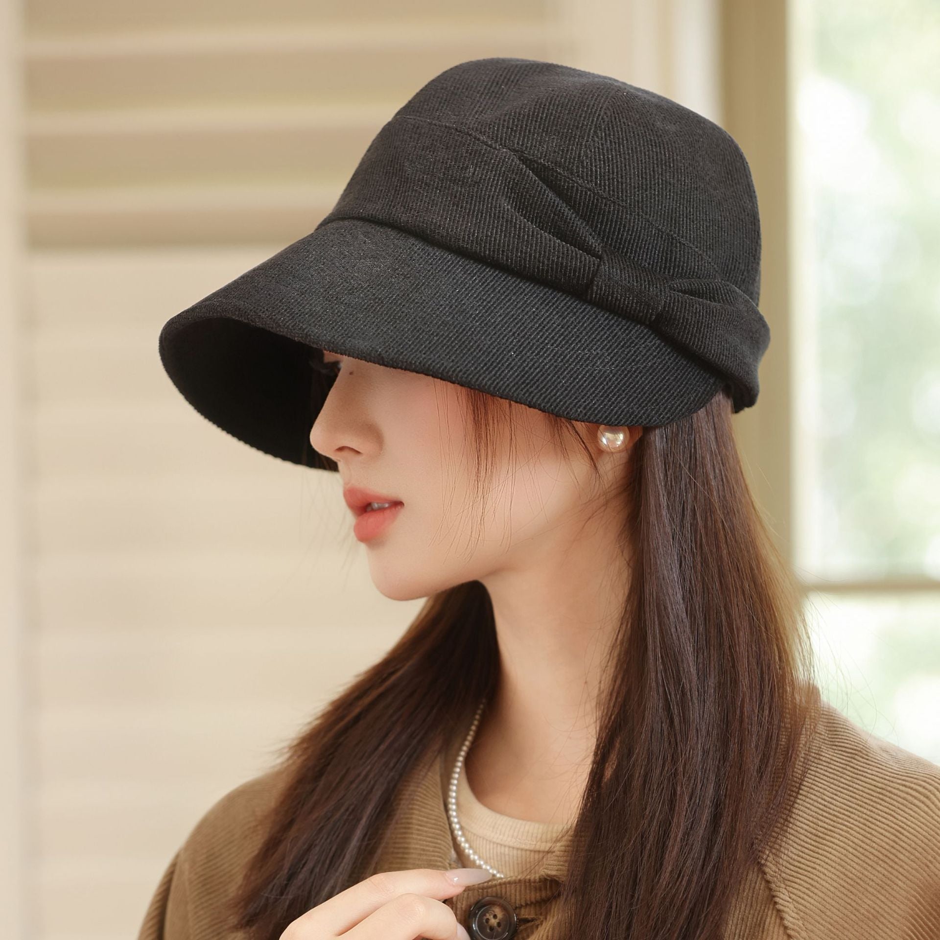 Chapeau polyvalent élégant style coréen et chaud