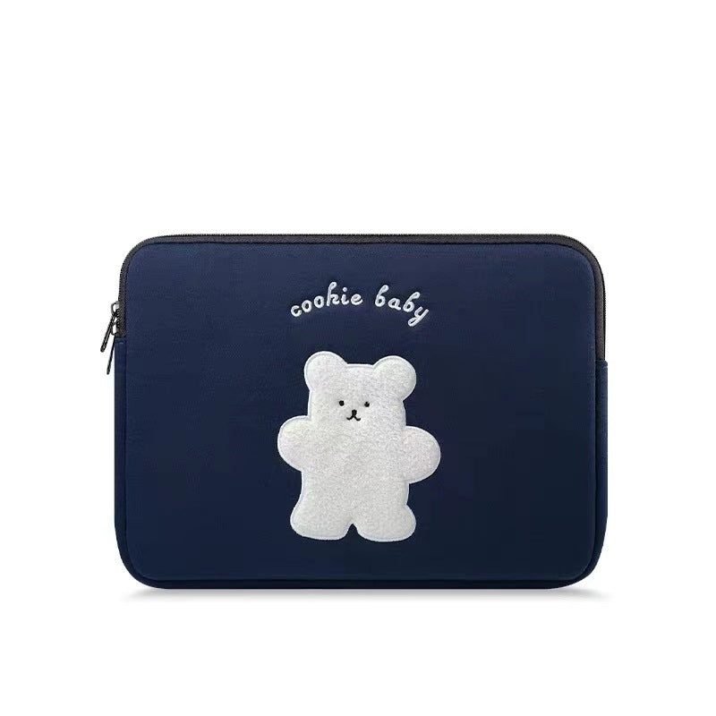 Sac de liner d'ordinateur pour ordinateur brodé mignon
