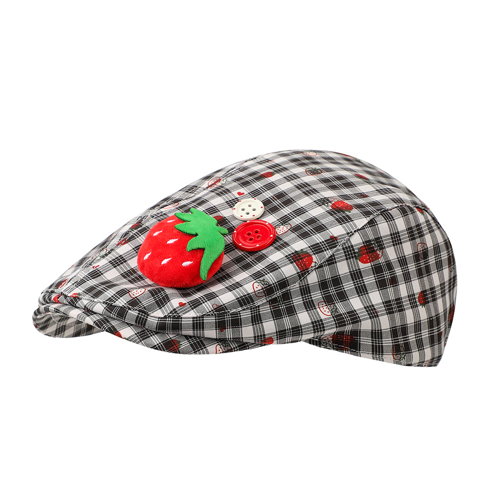 Casquette courte à pointure à pointure de fraise en trois dimensions pour femmes d'été - Energétique A
