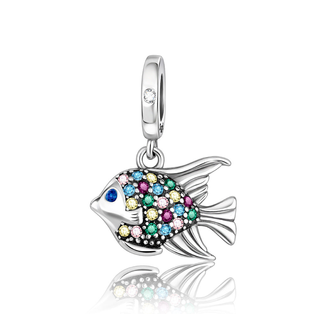Accessoire mignon animal coloré huile-dépôt pendentif bracelet
