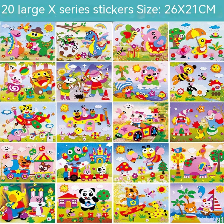 Stickers 3D imprimé créatif pour enfants