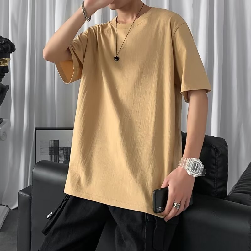 T-shirt à manches courtes de couleur candy pour homme