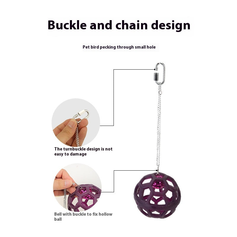 Plastic Gnawing Molar Chewing Soulagement Stuffy perroquet suspension boule de cloche