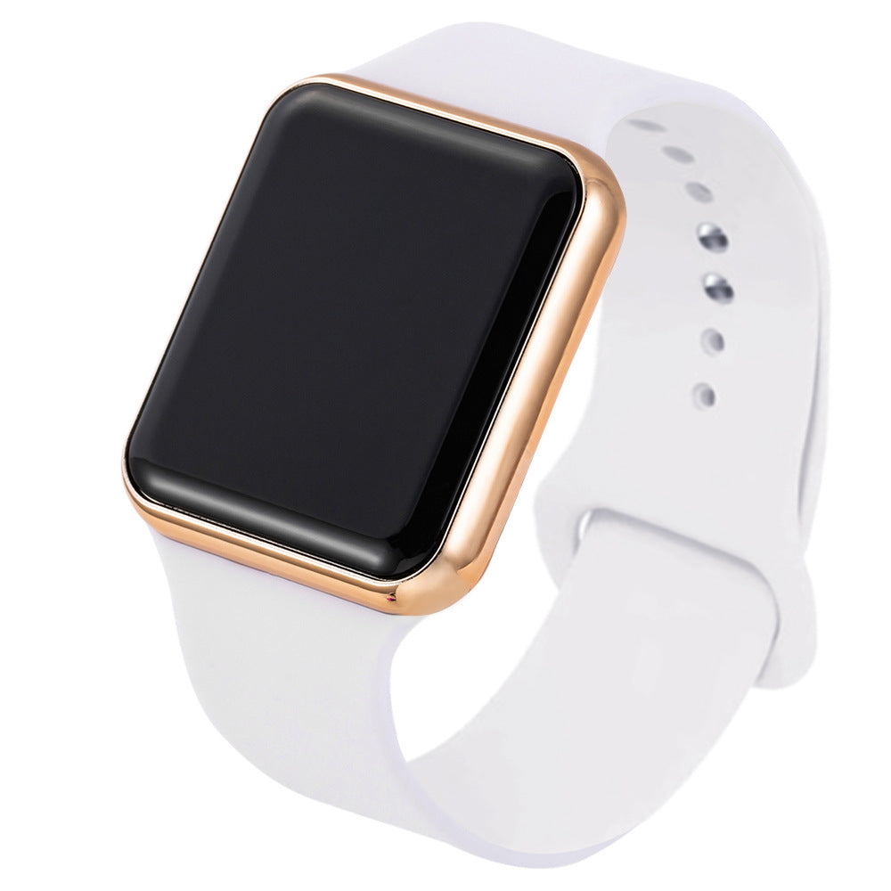 Silica Gel Montre électronique Imperméable Bracelet Étudiant Montre