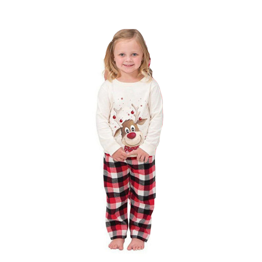 Robe de parent-enfant imprimée Elk