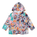 Veste d'extérieur imprimée à capuche pour enfants