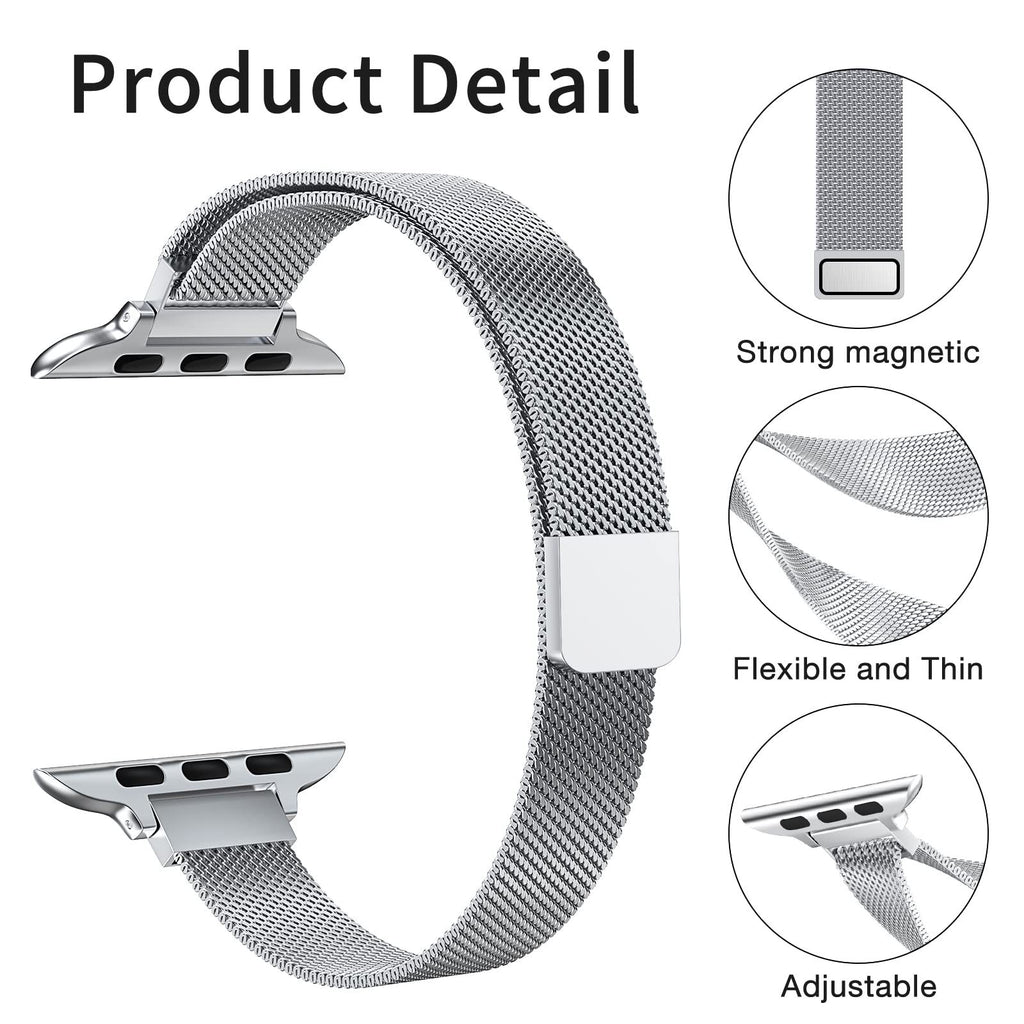 Milan en acier inoxydable Mesh Bracelet petite taille Bracelet magnétique
