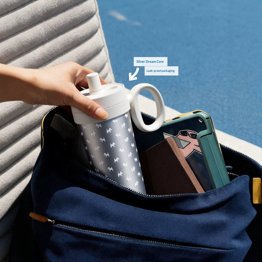 Bouteille d'eau en acier inoxydable isolé Élégant et portable parfait comme cadeau d'anniversaire