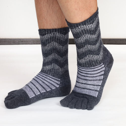 Chaussettes d'orteil de laine Automne et hiver épaissies