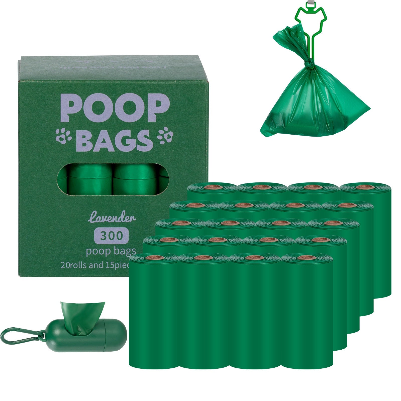 Poignée sac de déchets de chien EPI Vest Poop Sacs de ramassage Degradable Cat Litter Bag