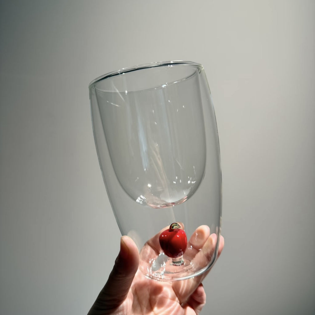Coupe en verre à haute brosilicate avec poignée