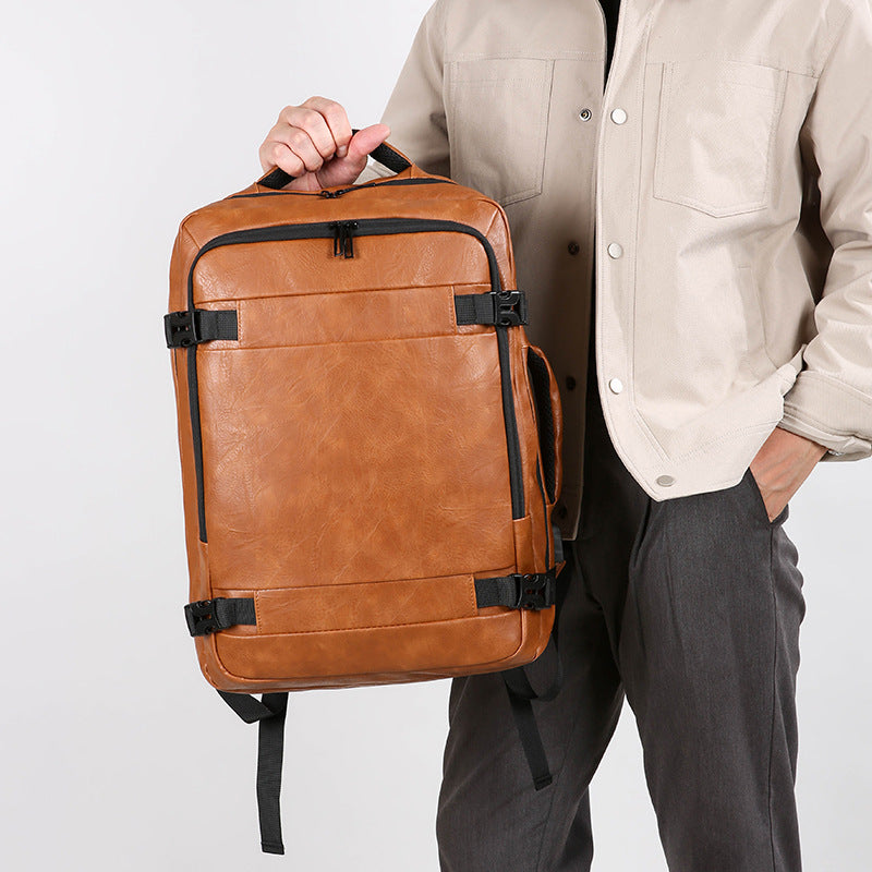 Multi-functional Scalable Computer Bag Solid Color