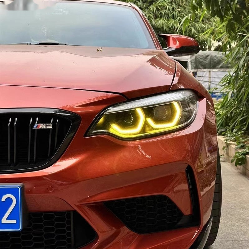 Applicable aux pièces en aluminium de BMW 2 Series M2C Lemon Yellow Golden Eye Belt