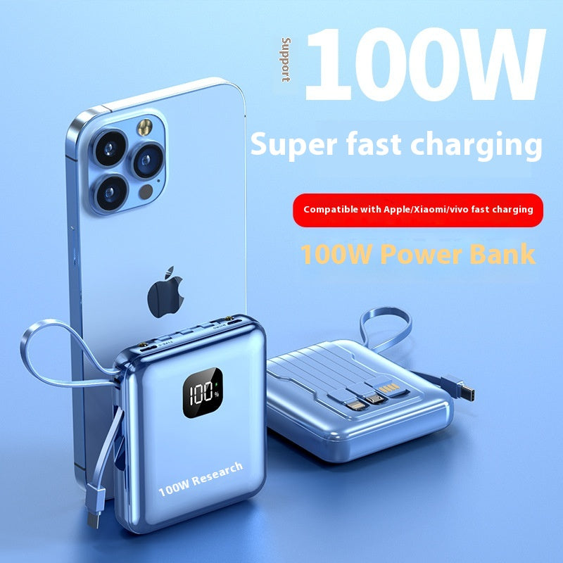 Mini-portable avec câble 20000 MA Power Bank PD225W Alimentation mobile