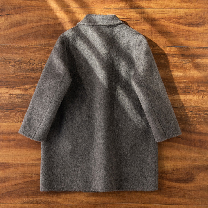 Manteau en laine à double face pour filles