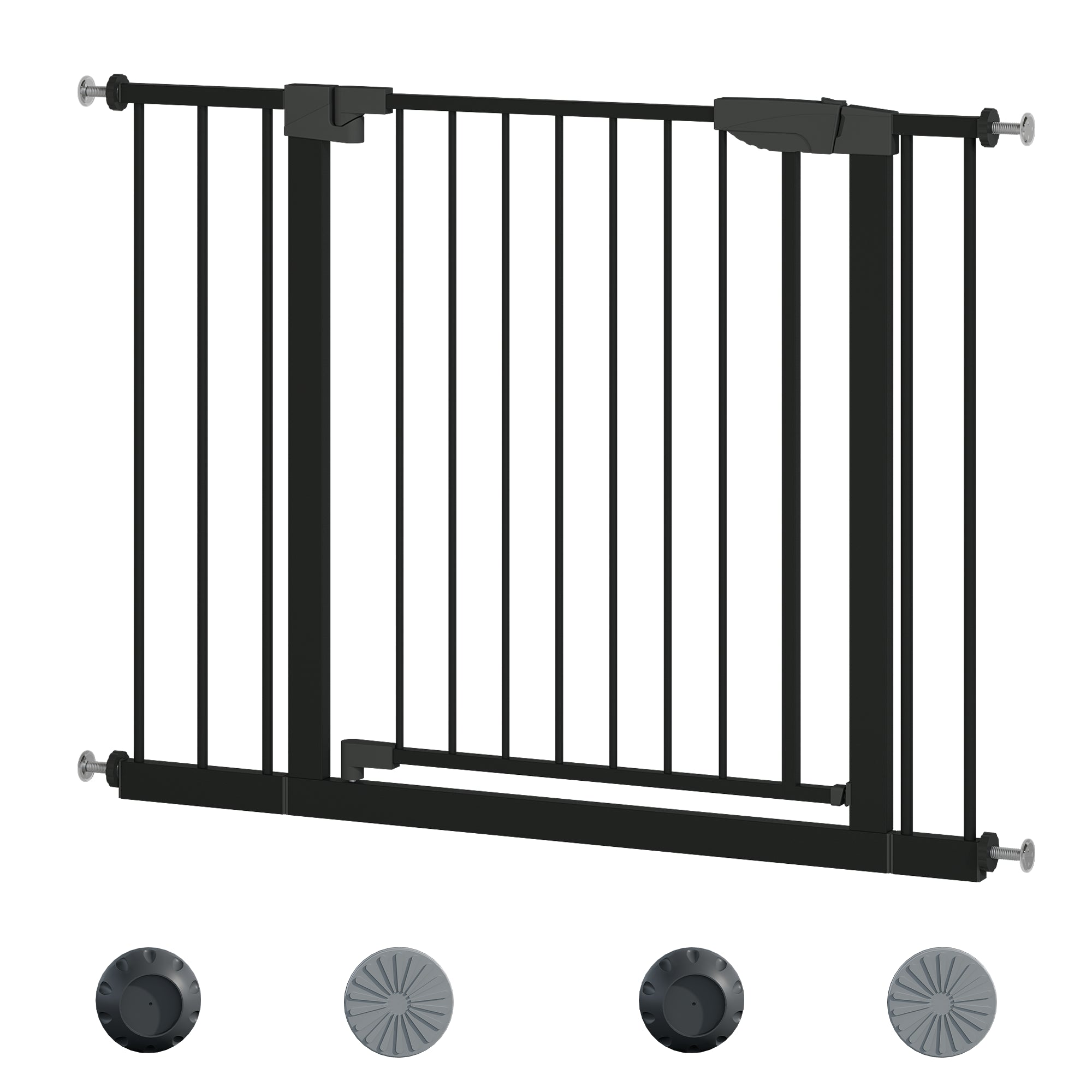29,5-45,3" Wide Baby Gate avec protecteur mural pour escaliers