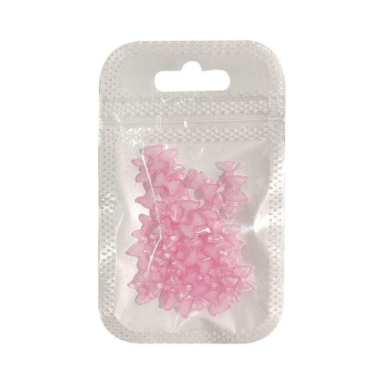 Accessoires d'art à clous en résine à arc transparent de 50 pièces